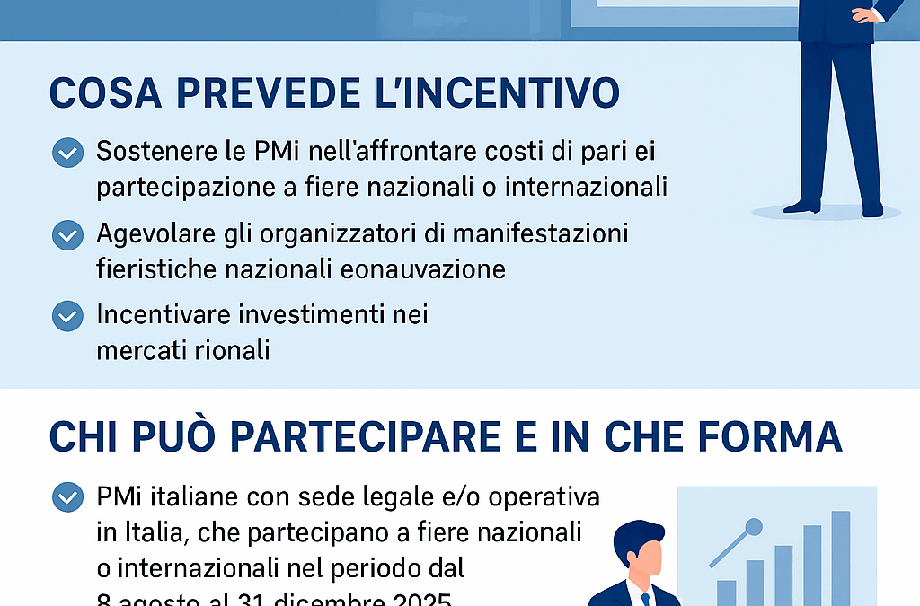 Nuovo incentivo del Ministero per le PMI: agevolazioni per fiere e mercati rionali